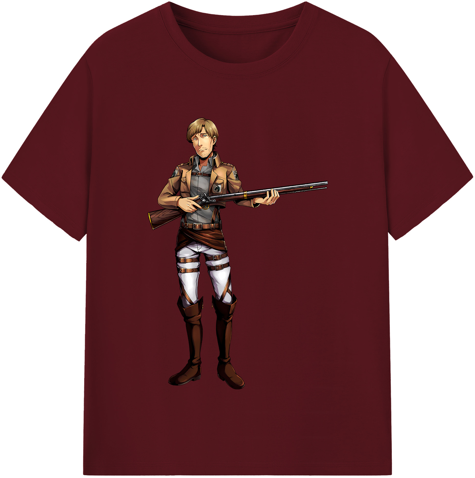 （画像用） 進撃の巨人 Attack on Titan 綿100％半袖Tシャツ（フロントプリント）